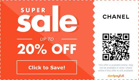 chanel discount codes 2017|Chanel promo code 2024.